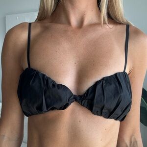 *SOLD* Ronny Kobo Ruched Cotton Bralette